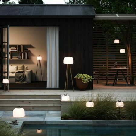 Lampen für eine Terrassenbeleuchtung mit Style