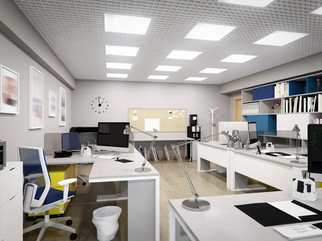 Tageslicht LED Panel – Gesundheitsförderndes Licht im Büro